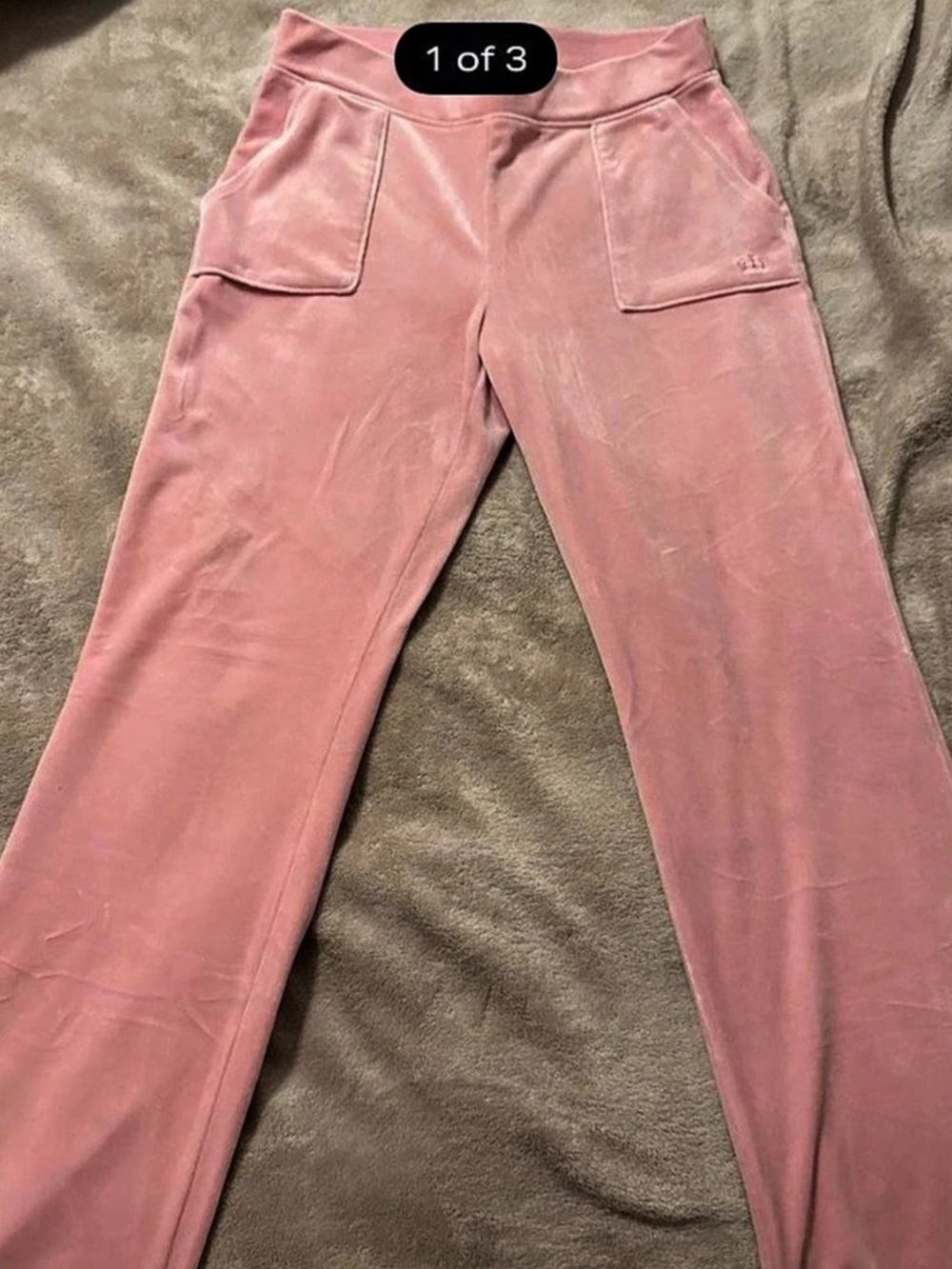 Juicy Couture Juicy by Juicy Couture Velour Flare Track Pants Velour Pants